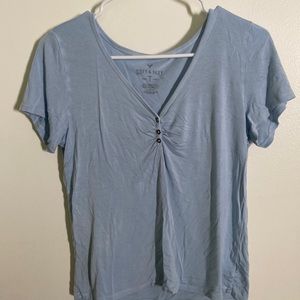 American Eagle blue Soft&Sexy top- Large